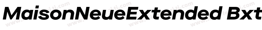 MaisonNeueExtended BxtraBold字体转换